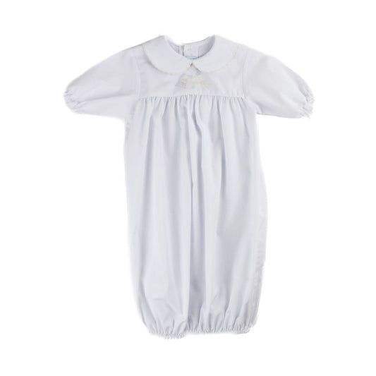 Auraluz White Embroidered Sleeping Baby Sack