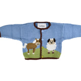 Art Walk Animal Tower Baby Knit Sweater