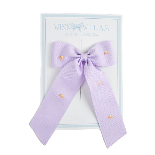 Winn and Williams Medium Candy Corn Bow - Purple