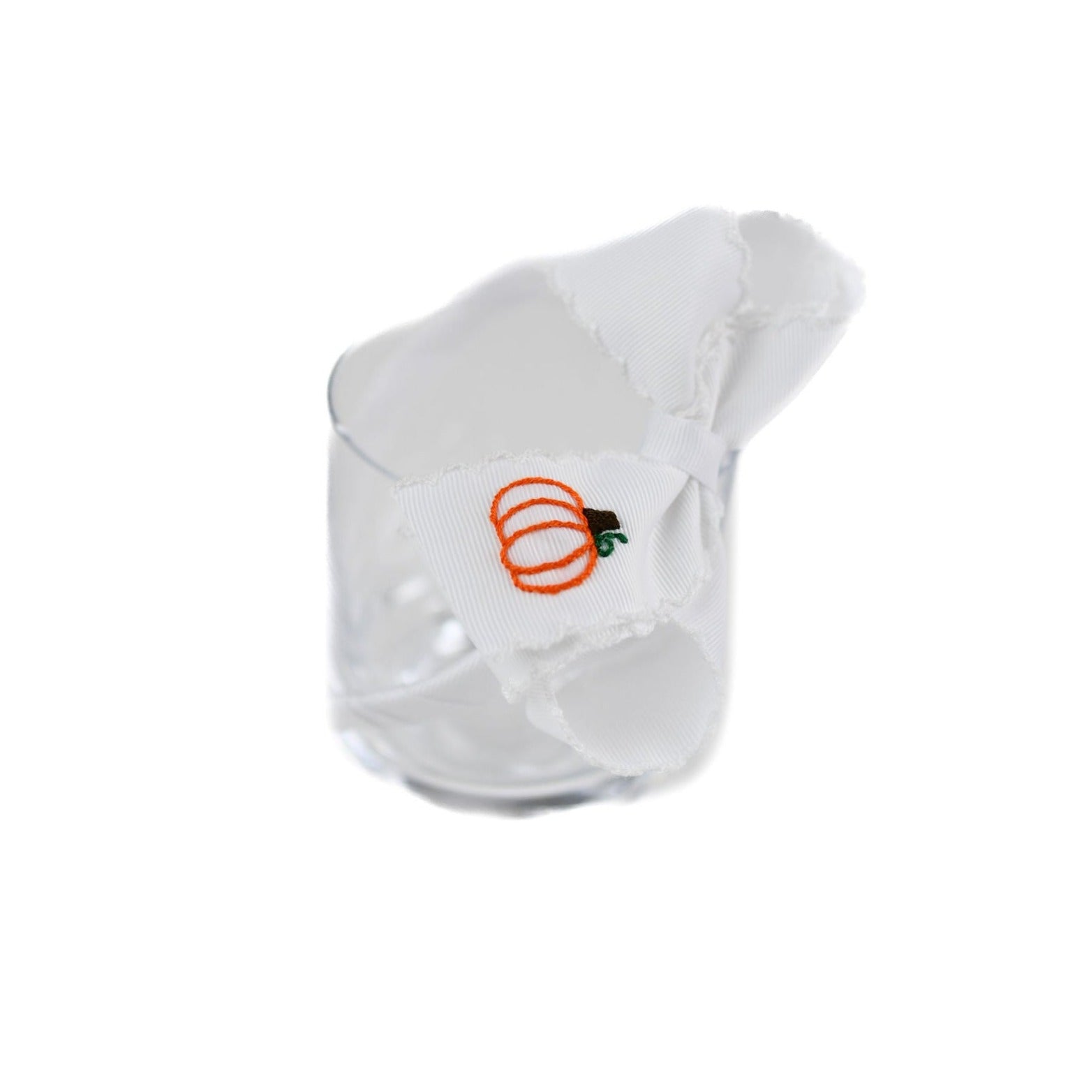 Winn and Williams Pumpkin Headband - White
