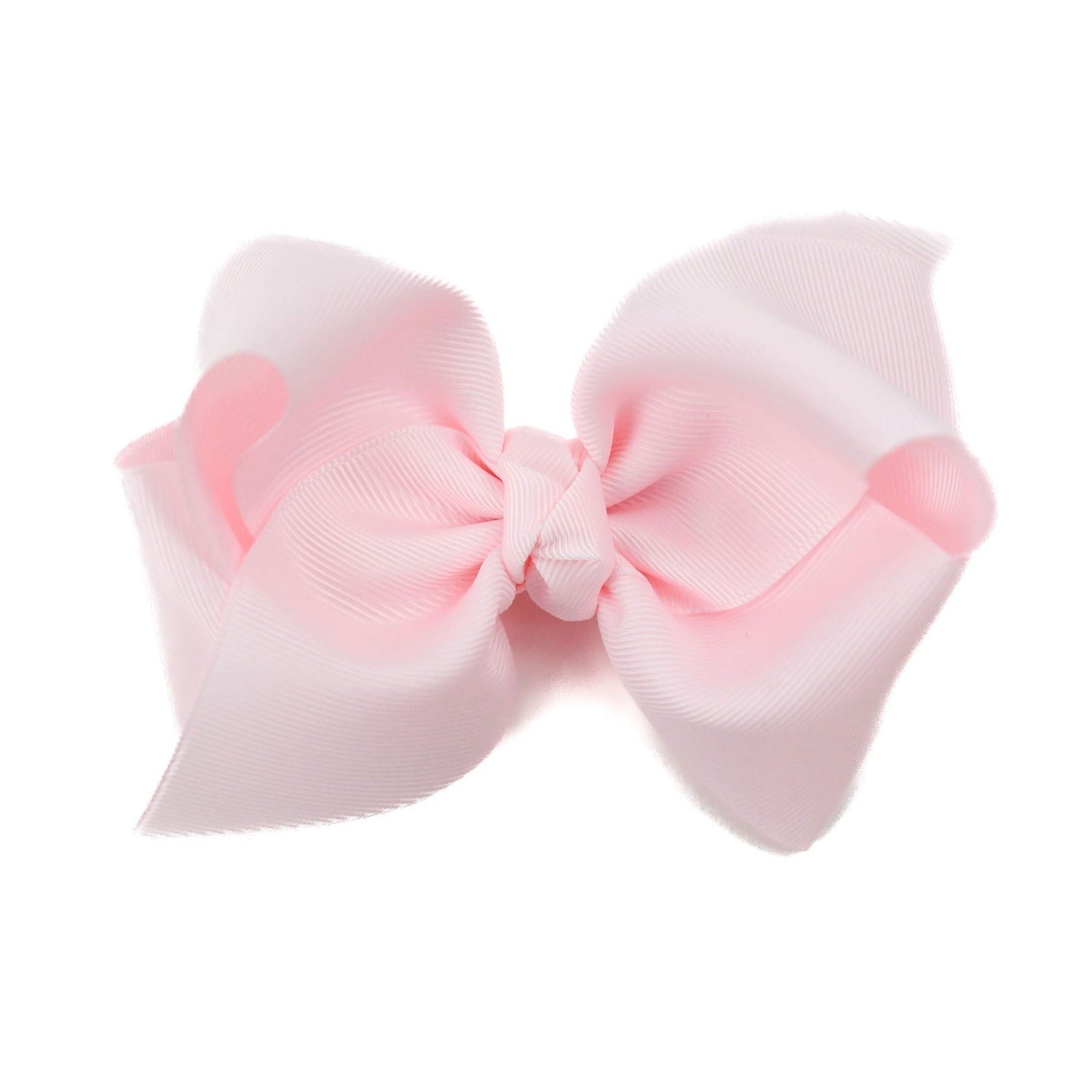 Wee Ones Mini Grosgrain Hair Bow with Center Knot - Powder Pink