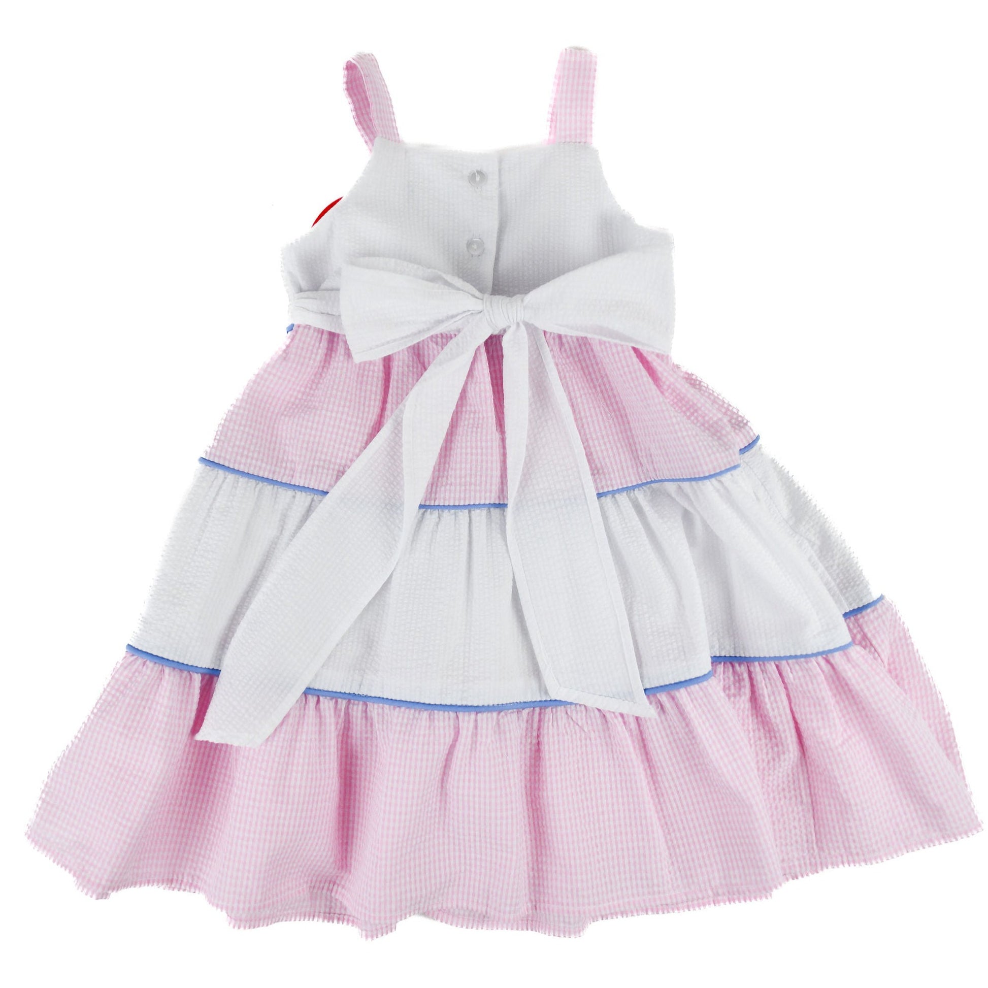 Funtasia Too Pink And White Tiered Dress