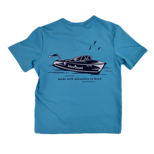 BlueQuail Speedboats Short Sleeve Performance Tee