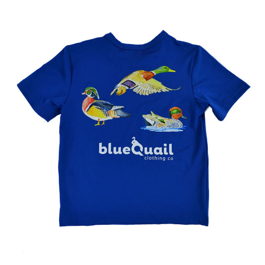 BlueQuail Ducks Short Sleeve Performance Tee