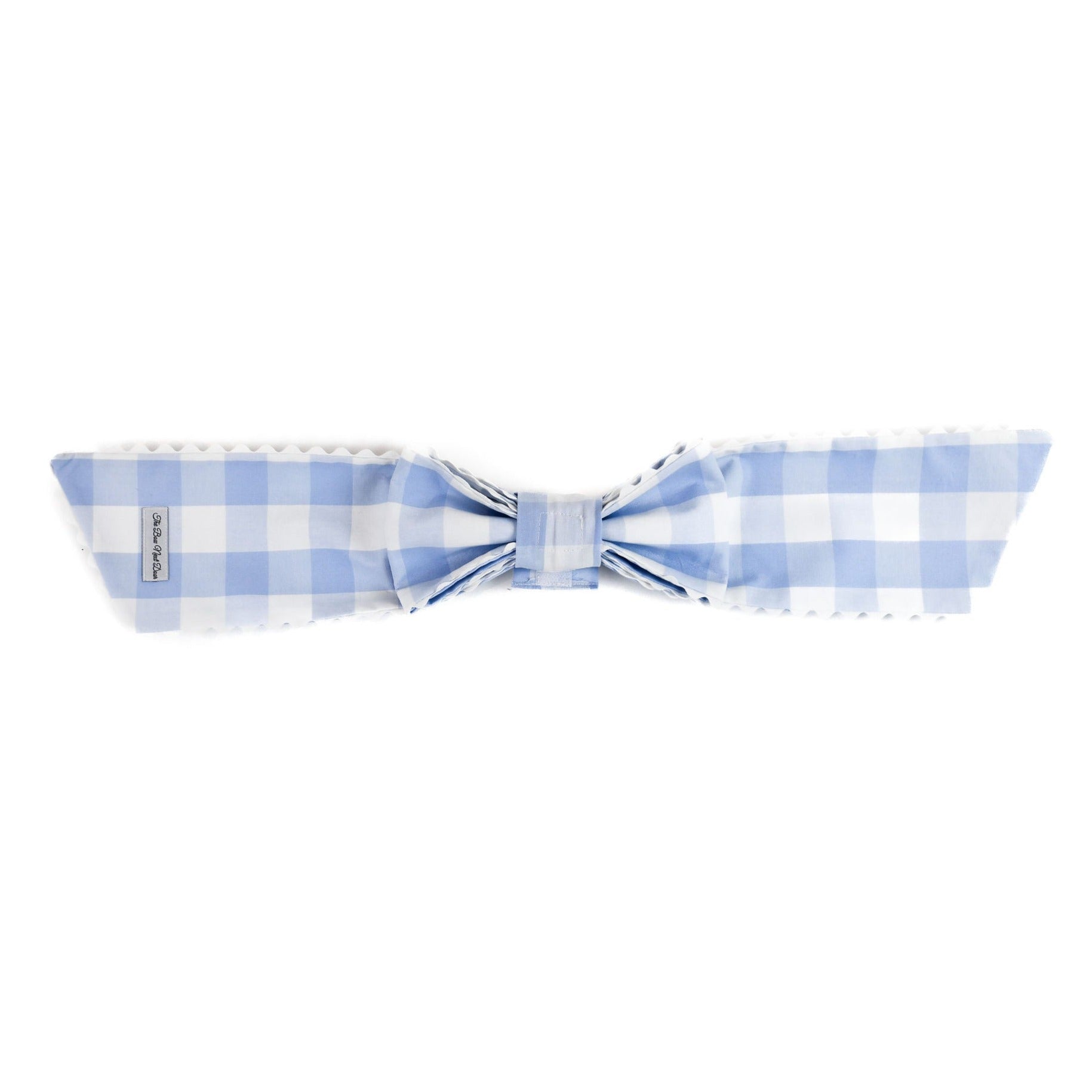 The Bow Next Door Blue Buffalo Check Easter Basket Bow