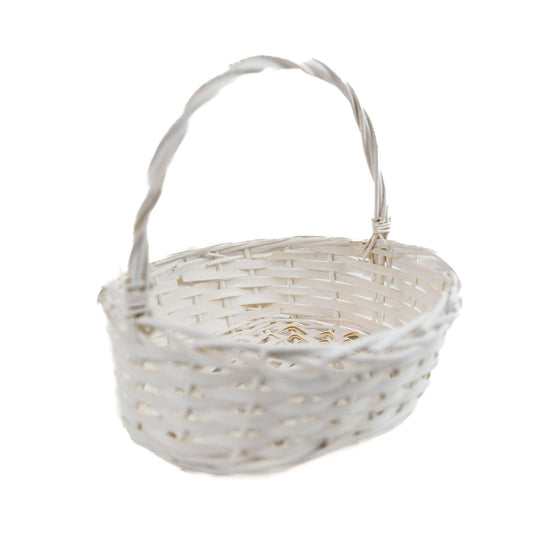 The Bow Next Door Large White Wicker Easter Basket