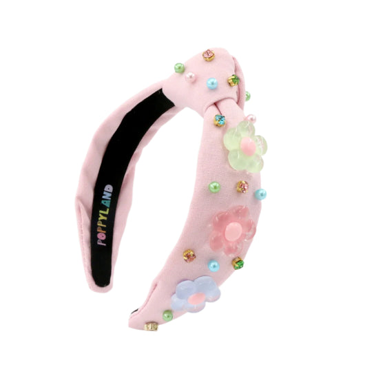 Poppyland Jojo Mommy + Poppyland Pastel Flower Knot Headband