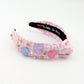 Pastel Hearts Knot Headband
