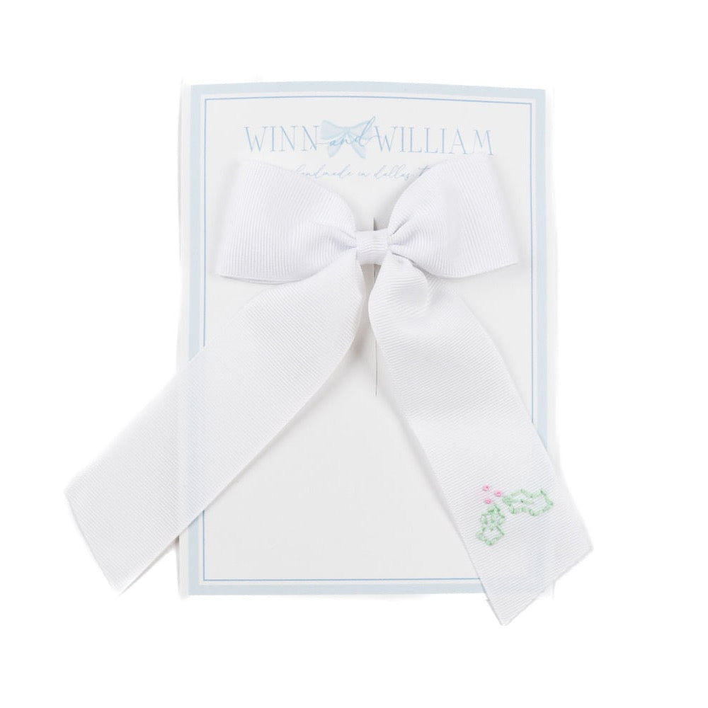 Winn and William Pastel  Holly Bow - Medium