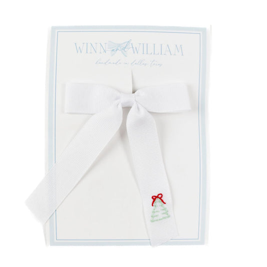 Winn and William Christmas Tree Hair Bow