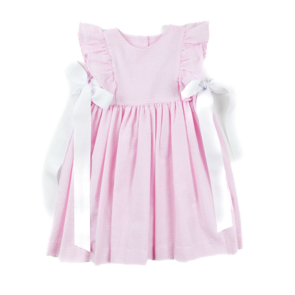 Funtasia Too Pink Seersucker Kids Dress