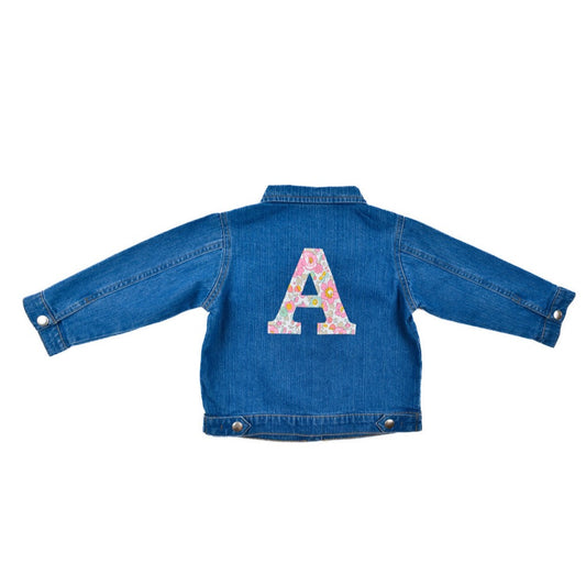 Liberty of London Initial Personalized Denim Jacket: 2-3 Years
