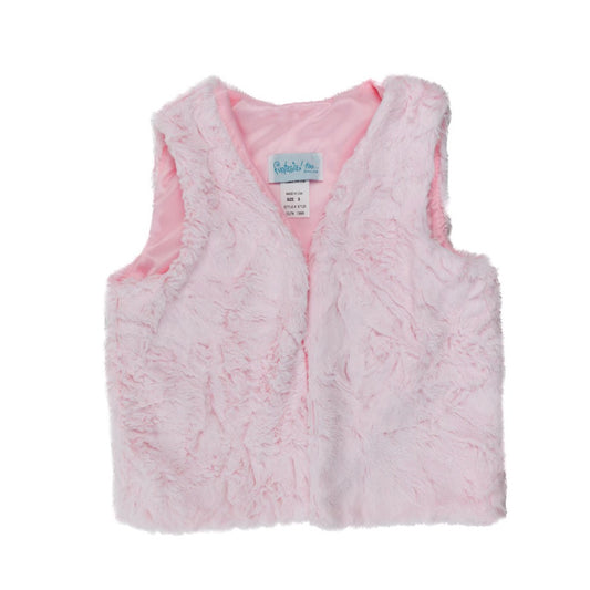 Funtasia Too Pink Tween Girls Faux Fur Vest