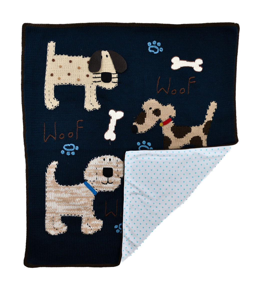 Art Walk Dog Baby Blanket