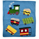 Art Walk Train Baby Blanket