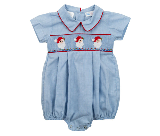 Blake Santa Claus Smocked Bubble
