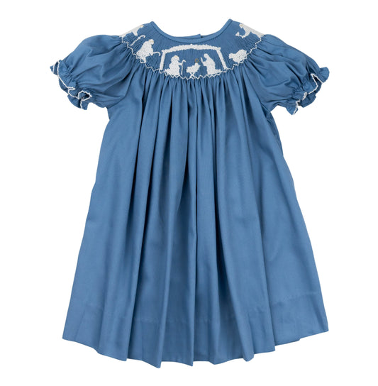 Emma Nativity Smocked Dress