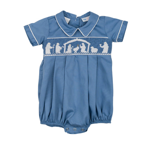 Blake Nativity Smocked Bubble