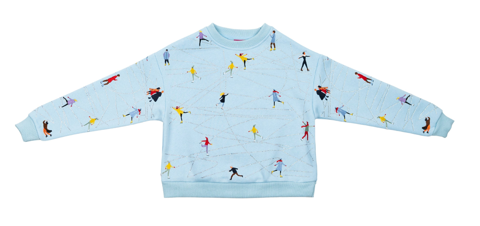 Kids Icy Blue Ice Skating Sweatshirt