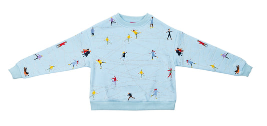 Kids Icy Blue Ice Skating Sweatshirt