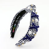 Poppyland Jojo Mommy + Poppyland Navy Gingham Knot Headband