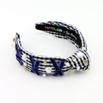 Poppyland Jojo Mommy + Poppyland Navy Gingham Knot Headband