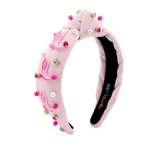 Poppyland Jojo Mommy + Poppyland Pink Boots Knot Headband