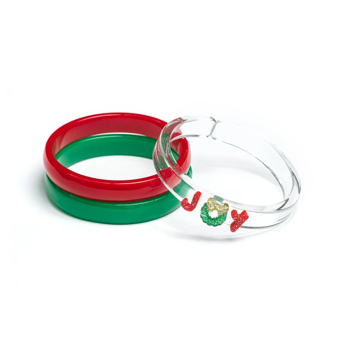 Lilies & Roses Joy Red and Green Mix Bangles