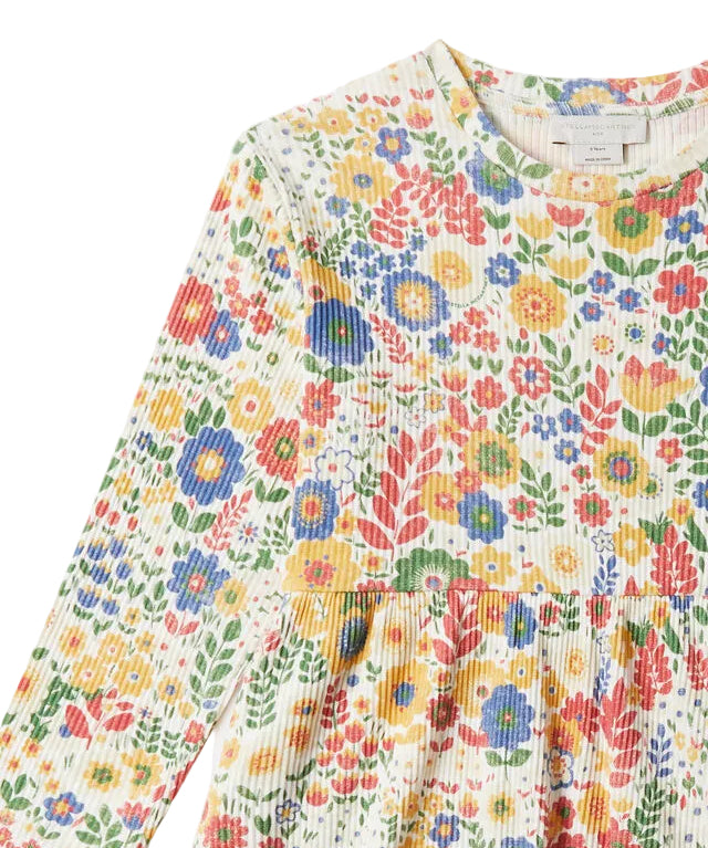 Stella McCartney Kids Floral Print Jersey Dress