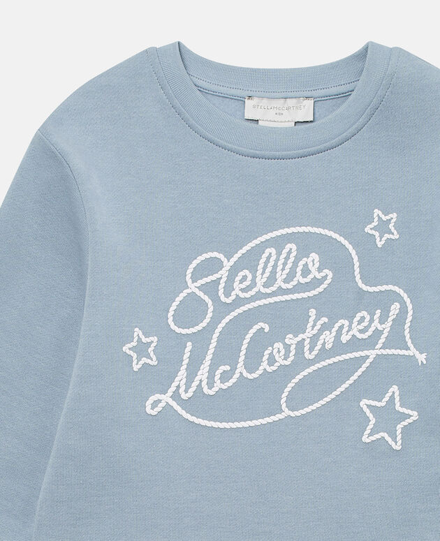 Stella McCartney Kids Blue Stella Logo Sweatshirt