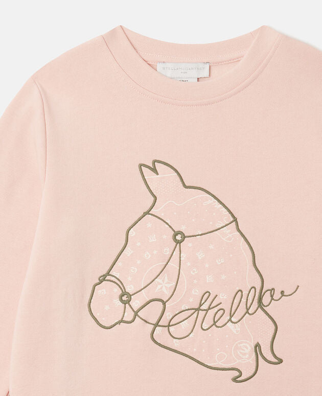 Stella McCartney Kids Horse Patch Sweatshirt