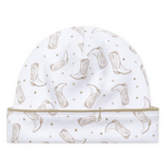 Magnolia Baby Darling Cowboy Boots Printed Hat- Ivory