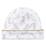 Magnolia Baby Darling Cowboy Boots Printed Hat- Ivory