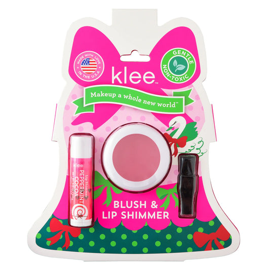 Klee Kids Garland Pop Holiday Blush and Lip Shimmer Set