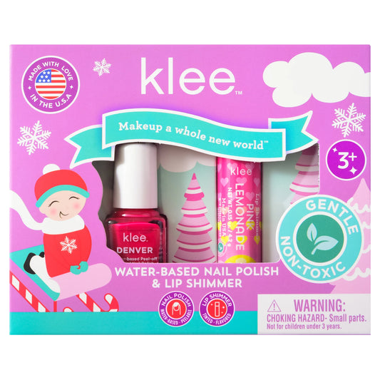 Angels' Skates- Holiday Nail Polish and Lip Shimmer Duo