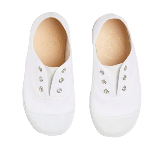 Pepa London Canvas Plimsolls in White