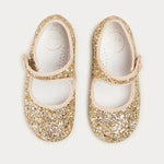 Pepa London Glittery Mary Jane Shoes in Gold