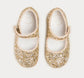 Pepa London Glittery Mary Jane Shoes in Gold