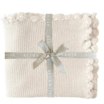 Alimrose Mini Moss Stitch Baby Blanket- Natural