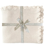 Alimrose Mini Moss Stitch Baby Blanket- Natural