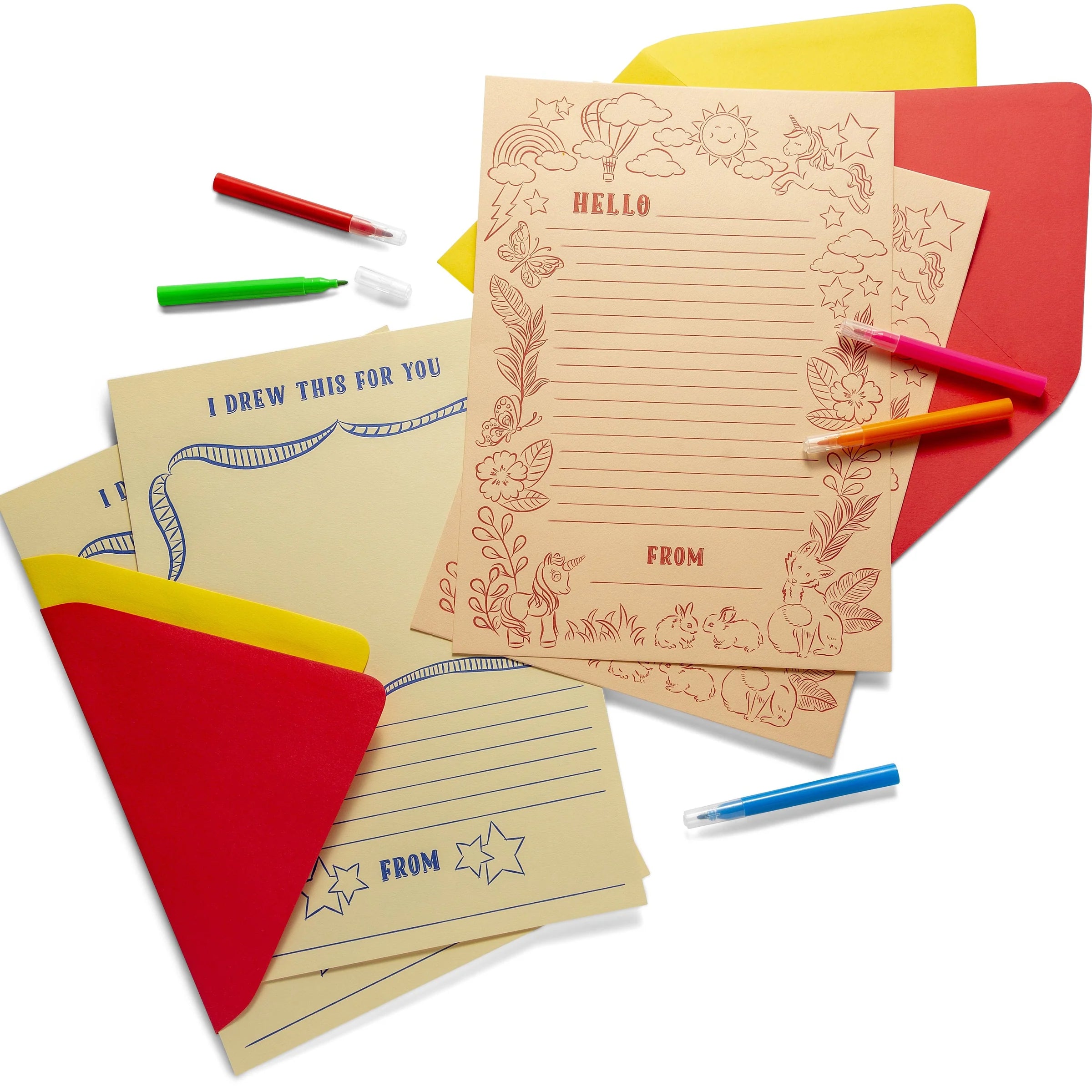 Letterpress Kids Letters- Peach