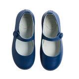 Leather Mary Jane Shoes in Blue