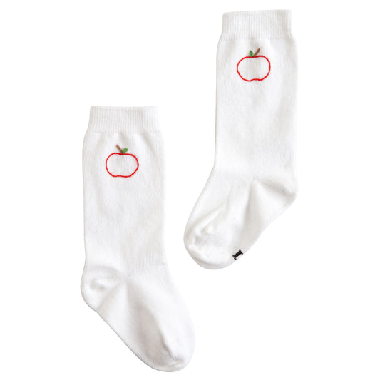 Little English Knee Highs - Apple