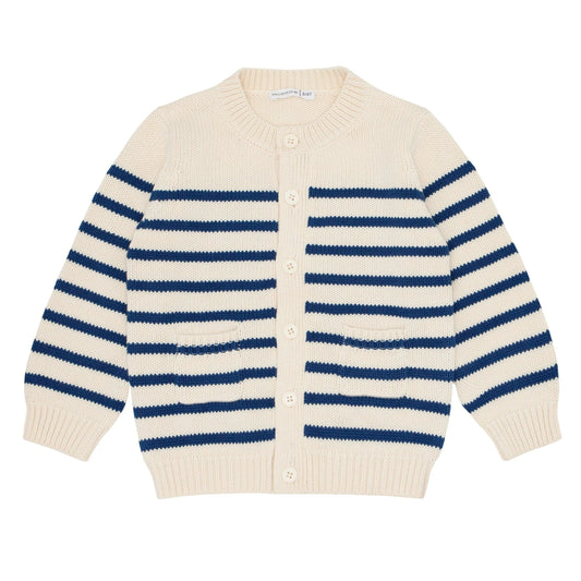 Minnow Breton Stripe Knit Cardigan