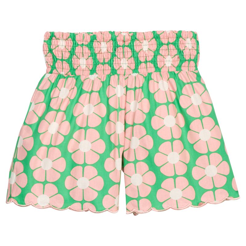 Bisby Shirred Shorts- Pimlico Punch