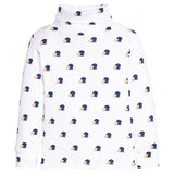 Little English Printed Turtleneck - Football Helmets