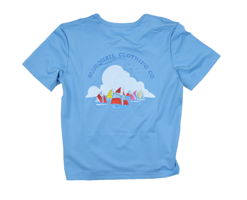 BlueQuail Boat Race Short Sleeve Performance Tee