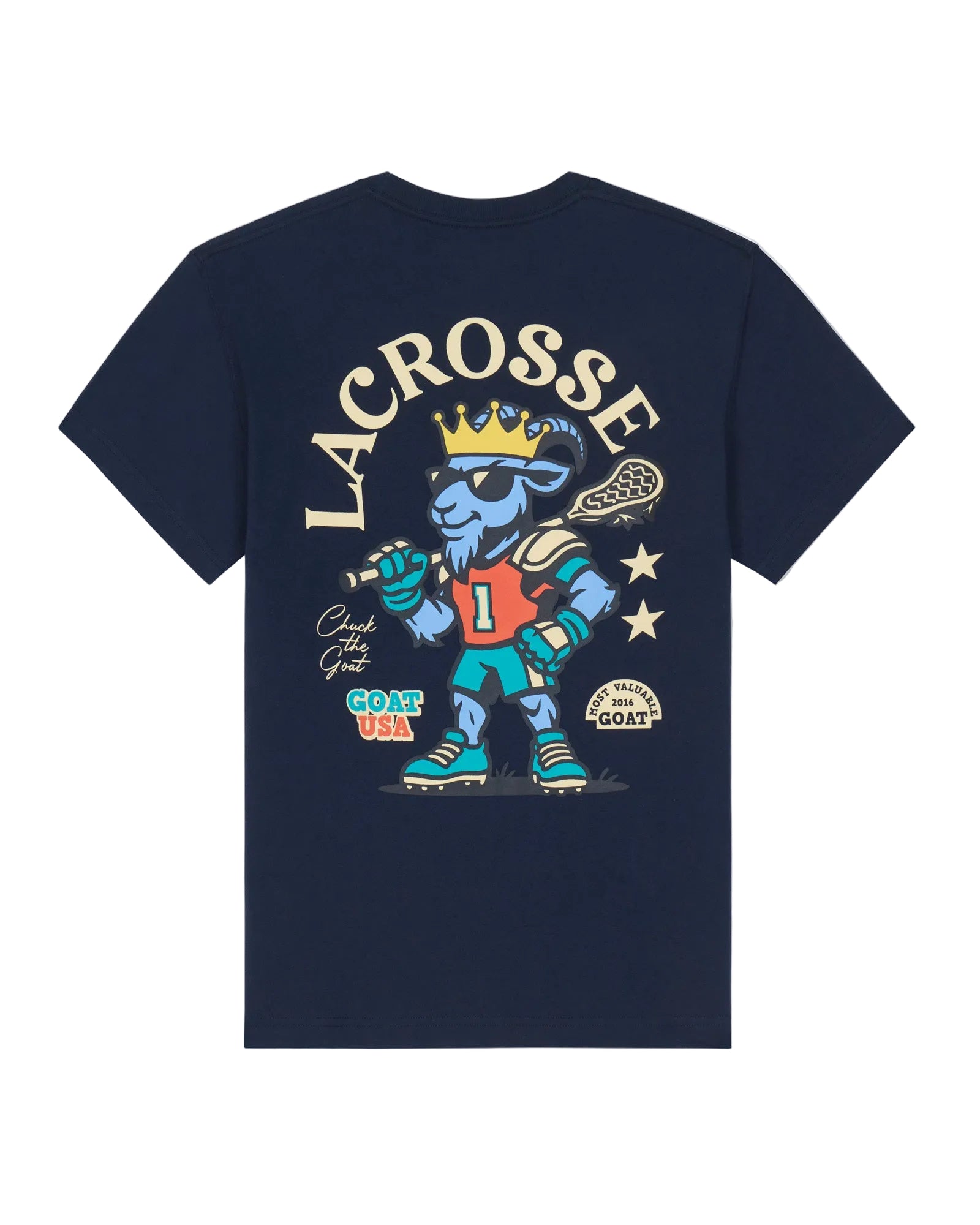 GOAT USA Lacrosse Most Valuable Goat T-Shirt - Navy Blazer