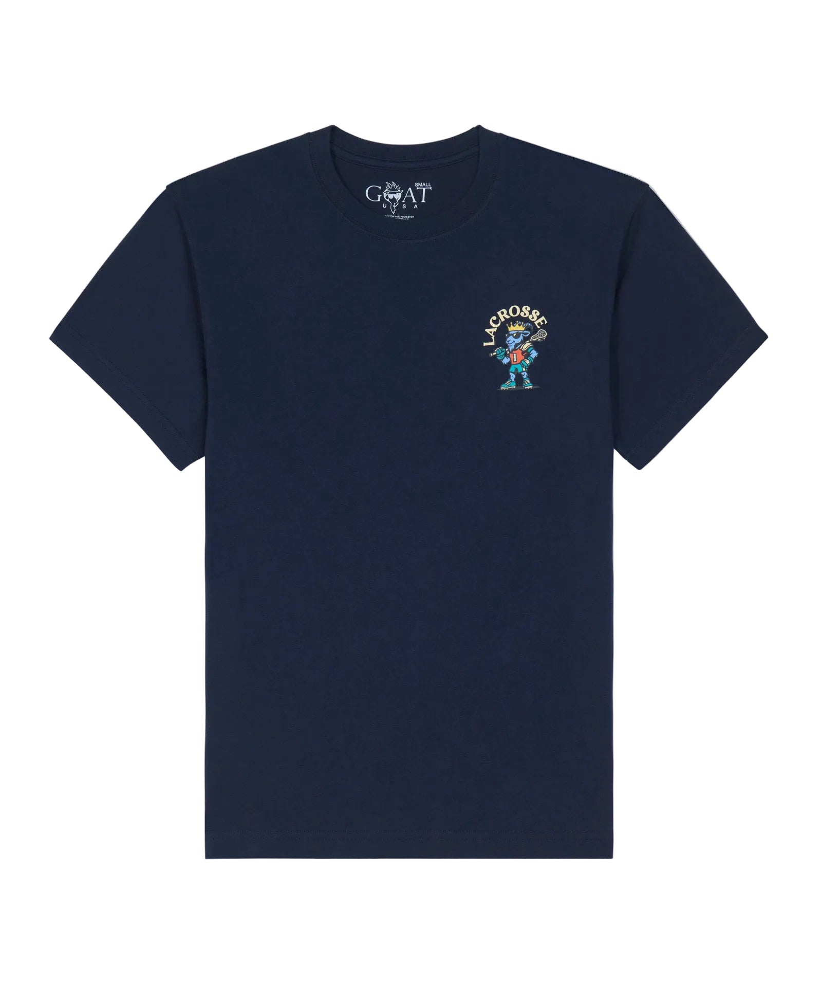 GOAT USA Lacrosse Most Valuable Goat T-Shirt - Navy Blazer