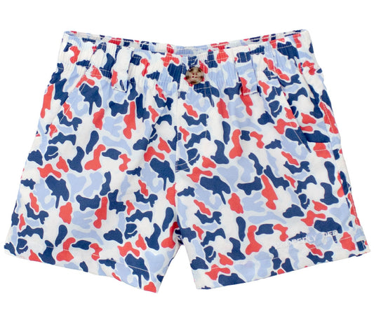 Properly Tied Boys Mallard Shorts - Americana Camo